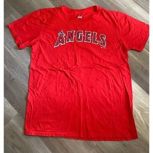 Majestic Angels Red Anthony Rendon #6 Tee Short Sleeve Shirt Men Size Large L